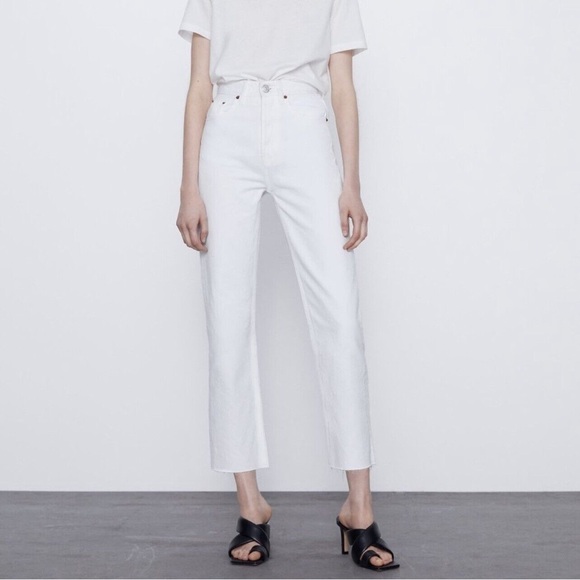 Zara White Jeans - Picture 1 of 3